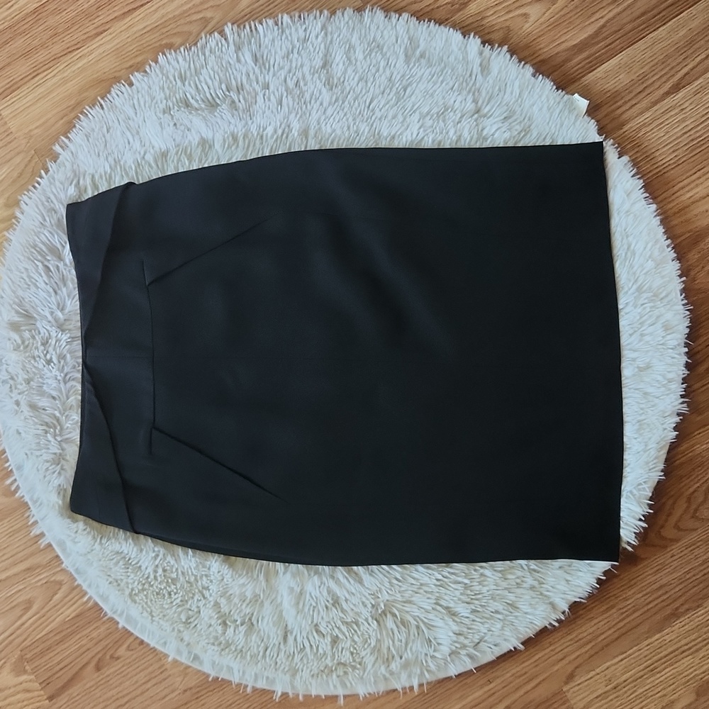 ANTONIO BERARDI Made in Italy Black Silk Skirt